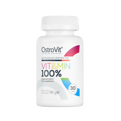 Vitamine si minerale | Vit & Min 100% 30 tablete, Ostrovit, Complex de minerale si vitamine pentru sportivi 0