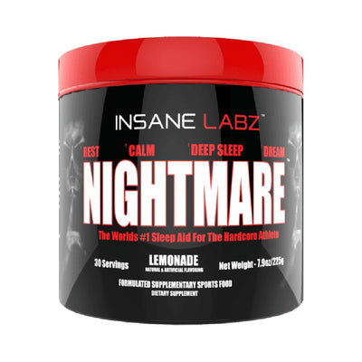 Suplimente pentru somn | Nightmare, pudra, 229g, Insane Labz, Supliment alimentar pentru imbunatatirea somnului 0