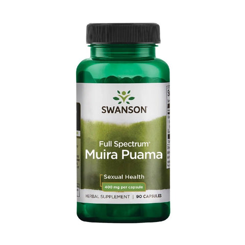 Suplimente sanatate sexuala | Muira Puama 400mg, 90 capsule, Swanson, Supliment alimentar pentru sanatate sexuala 0
