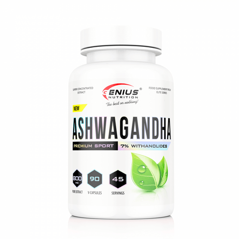 Suplimente sanatate Extract de Ashwagandha 400mg, 90 capsule, Genius Nutrition, Supliment alimentar pentru sanatate 1