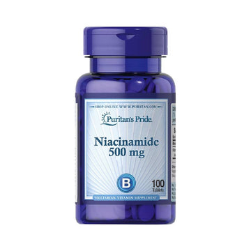 Suplimente antistres | Niacinamida, 100 tablete, Puritan's Pride, Supliment alimentar pentru sanatate 0
