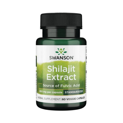 undefined | Shilajit Extract 400mg, 60 capsule, Swanson, Complex de acid fulvic 0