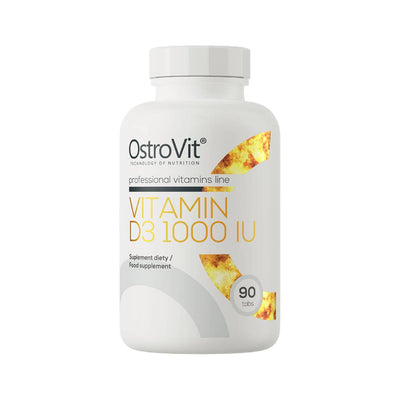 Suplimente pentru oase si articulatii | Vitamina D3 1000 UI, 90 tablete, Ostrovit, Supliment sanatate osoasa si imunitate 0