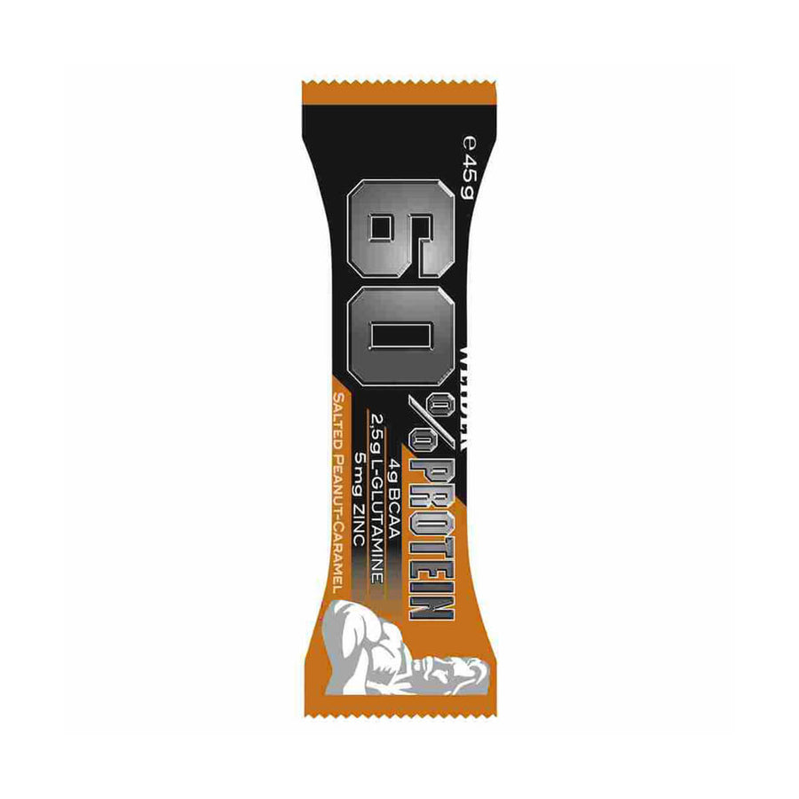 Alimente & Gustari | 60% Baton proteic, 45g, Weider, Imbogatit cu aminoacizi 0