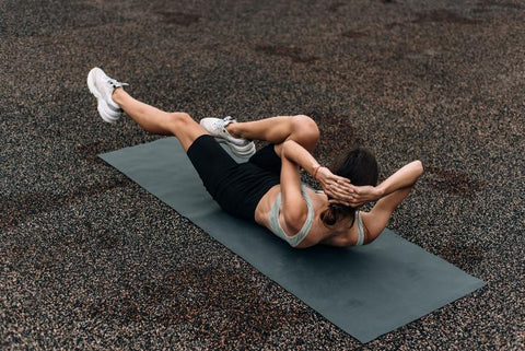 Abdomene bicicleta - femeie, saltea