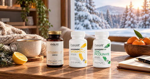 Suplimente pentru imunitate în sezonul rece: vitamina D, C și zinc