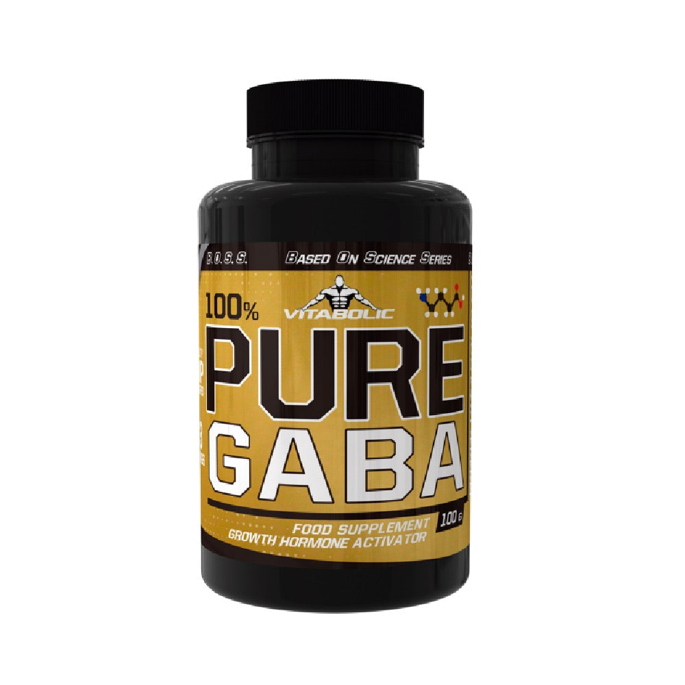 100% Pure GABA, pudra, 100g, Vitabolic, Supliment alimentar antistres