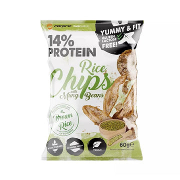 Alte alimente 14% Chipsuri proteice din orez cu fasole mung 60g 1