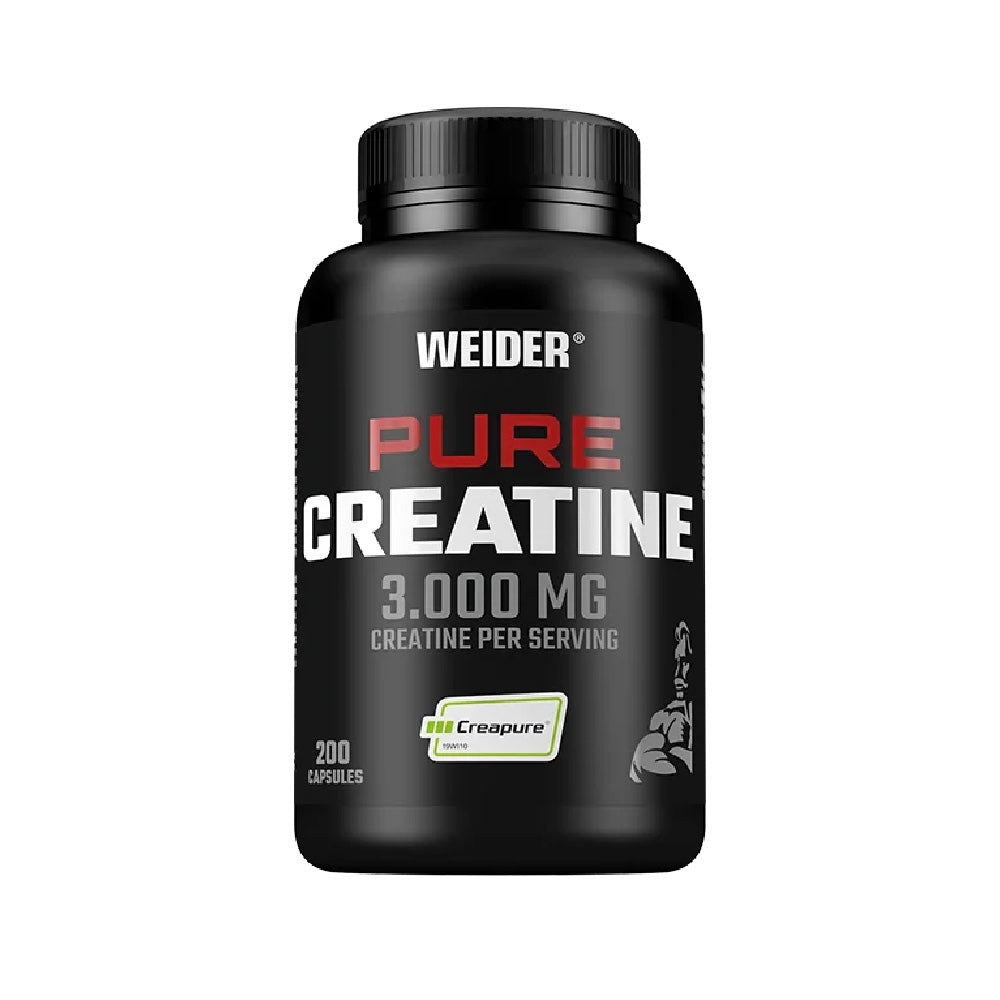 Pure creatine 3000mg, 200 capsules, Weider, Muscle mass growth supplement
