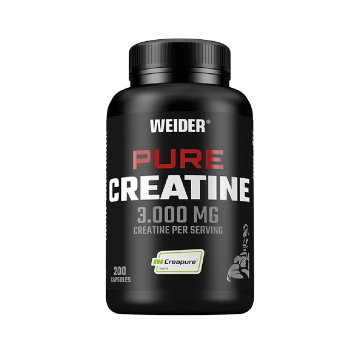 Pure creatine 3000mg, 200 capsules, Weider, Muscle mass growth supplement
