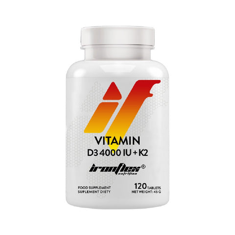 Vitamina D3 4000IU+K2 120 tablete, Ironflex, Supliment alimentar de tip vitamine