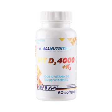 Vitamina D3+K2 Linseed Oil 60 capsule, All Nutrition