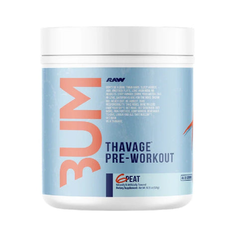 CBUM Thavage, powder, 510g, Raw Nutrition, Pre-workout with caffeine