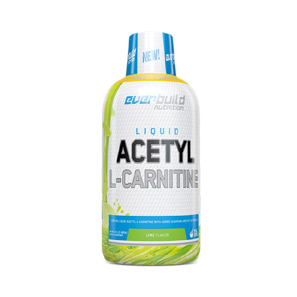 Acetyl L-Carnitine + Guarana 495ml, lichid,  Everbuild Nutrition, Supliment alimentar pentru slabire