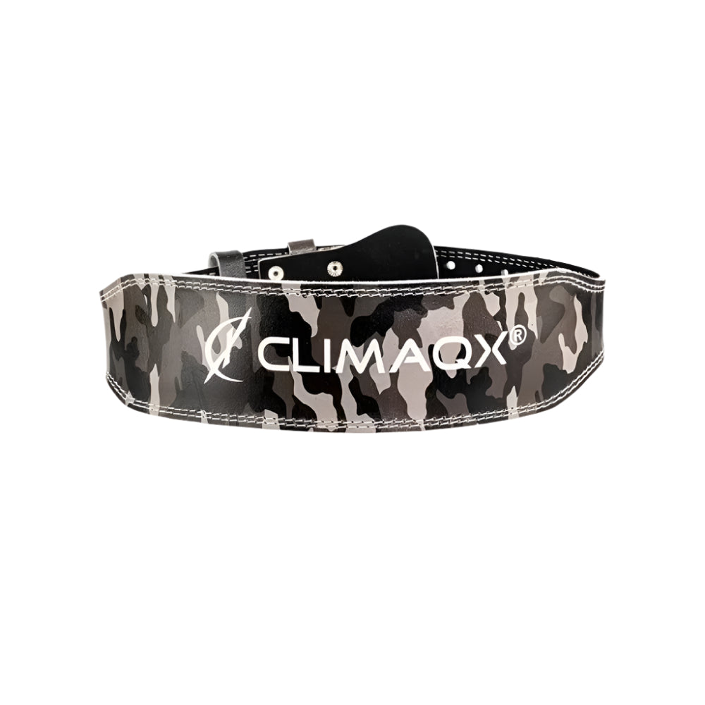 Centura piele Power Belt, Climaqx, Centura sala IFBB cu prindere otel si protectie lombara