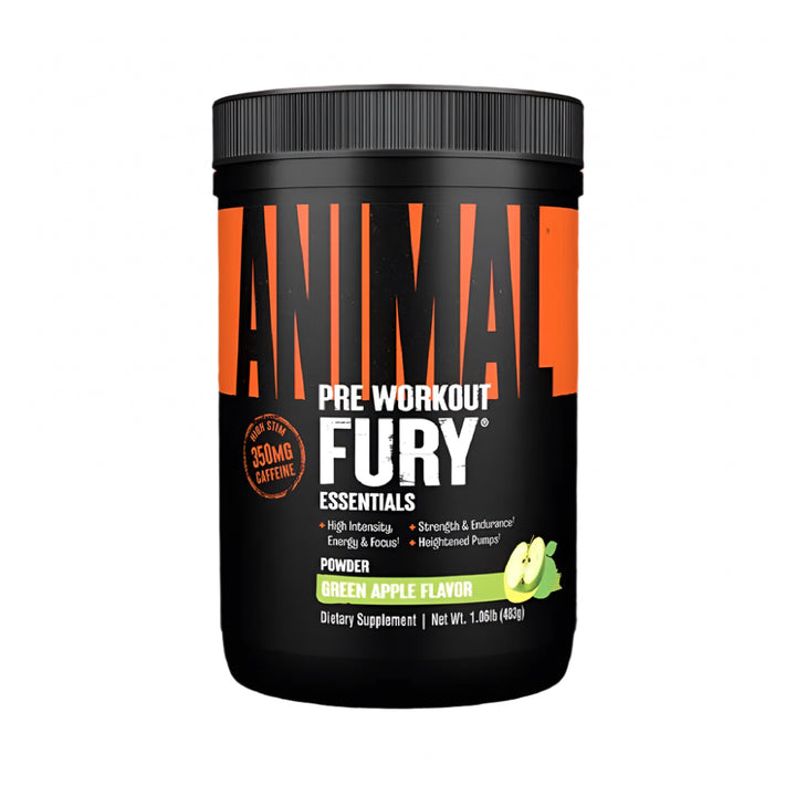Animal Fury, pudra, 330g, Universal, Supliment alimentar pre-workout cu cofeina