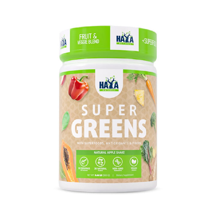 Super Greens 300g, pudra, Haya Labs, Supliment alimentar pentru sanatate