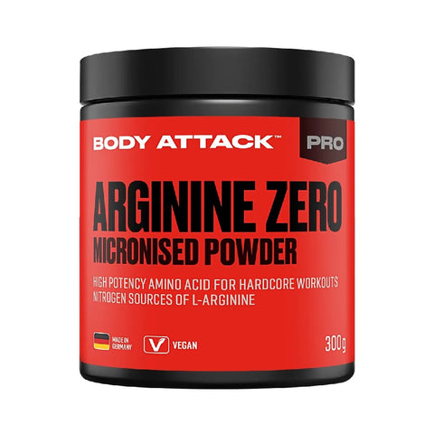Arginine Zero 300g, pudra, Body Attack, Supliment alimentar pe baza de aminoacizi