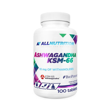 Ashwagandha KSM-66 100 tablete, AllNutrition, Extract KSM-66® din radacina de ashwagandha