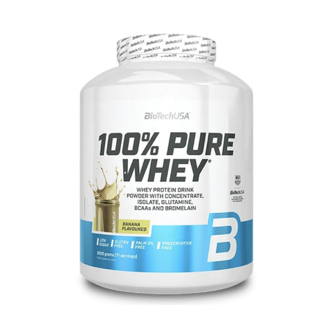 100% Pure Whey 2kg, pudra, Biotech USA, Concentrat si izolat proteic din zer
