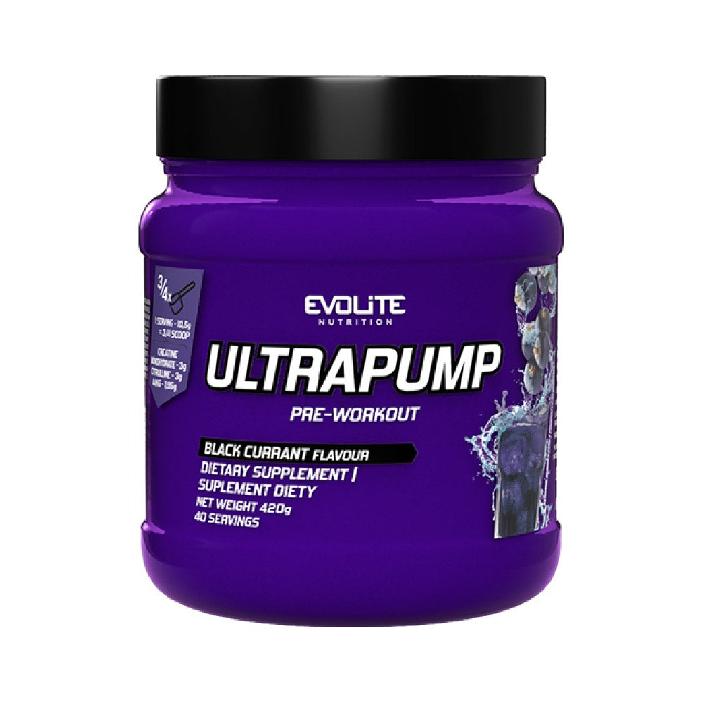 UltraPump, pudra, 420g, Evolite, Supliment alimentar pre-workout cu cofeina