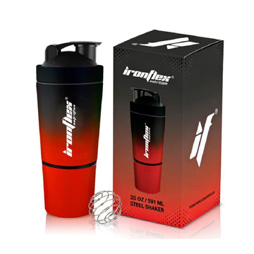 Steel Shaker 591 ml, IronFlex, Shaker