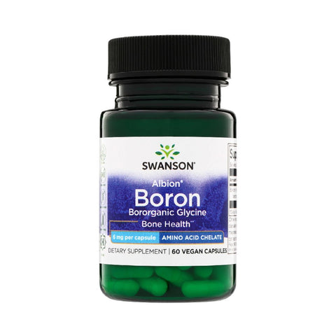 Bor 6mg 60 capsule, Swanson, Bor sub forma de capsule vegane