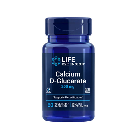 Calcium D-Glucarate 200mg 60 capsule vegane, Life Extension, Supliment alimentar pentru sanatate