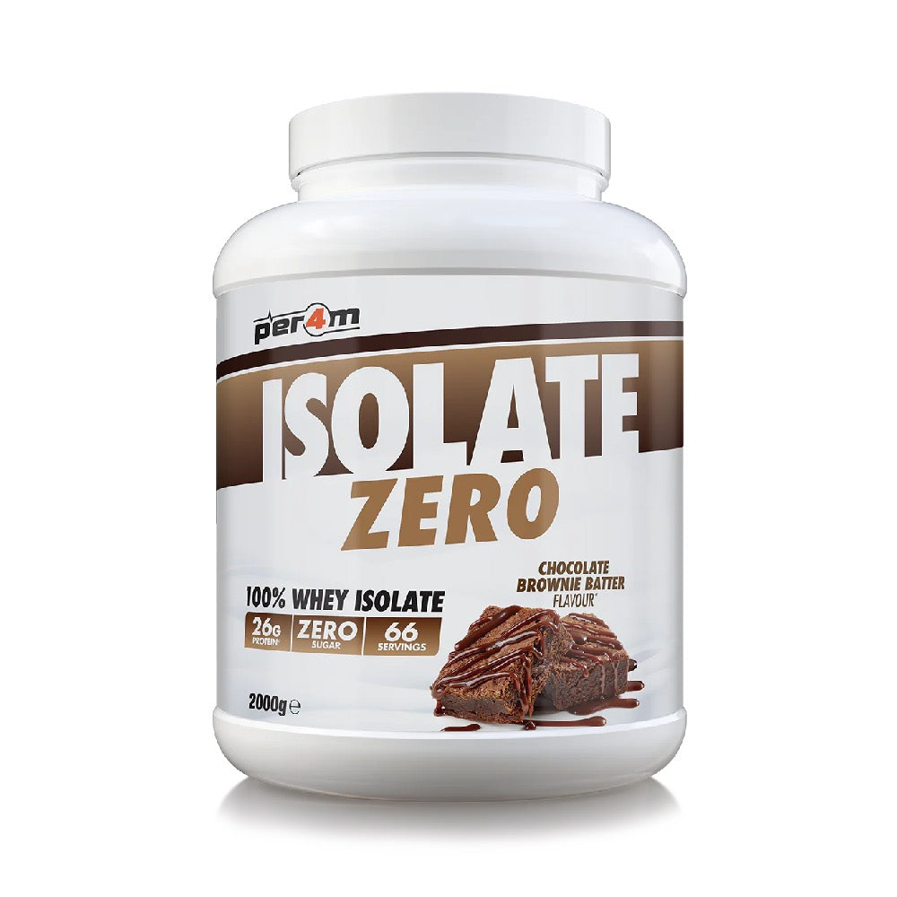 Isolate zero, pudra, 2000g, PER4M, Supliment alimentar pentru crestere masa musculara