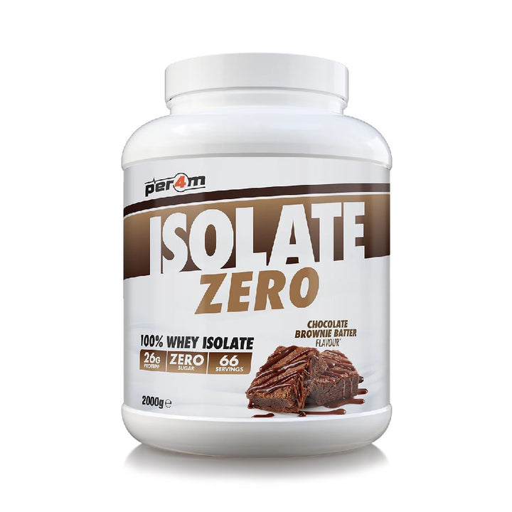 Isolate zero, pudra, 2000g, PER4M, Supliment alimentar pentru crestere masa musculara