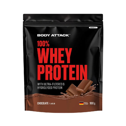 100% Whey Protein 900g, pudra, Proteina din zer