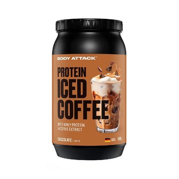 Protein Iced Coffee 900g, pudra, Body Attack, Concentrat proteic din zer si cafea instant
