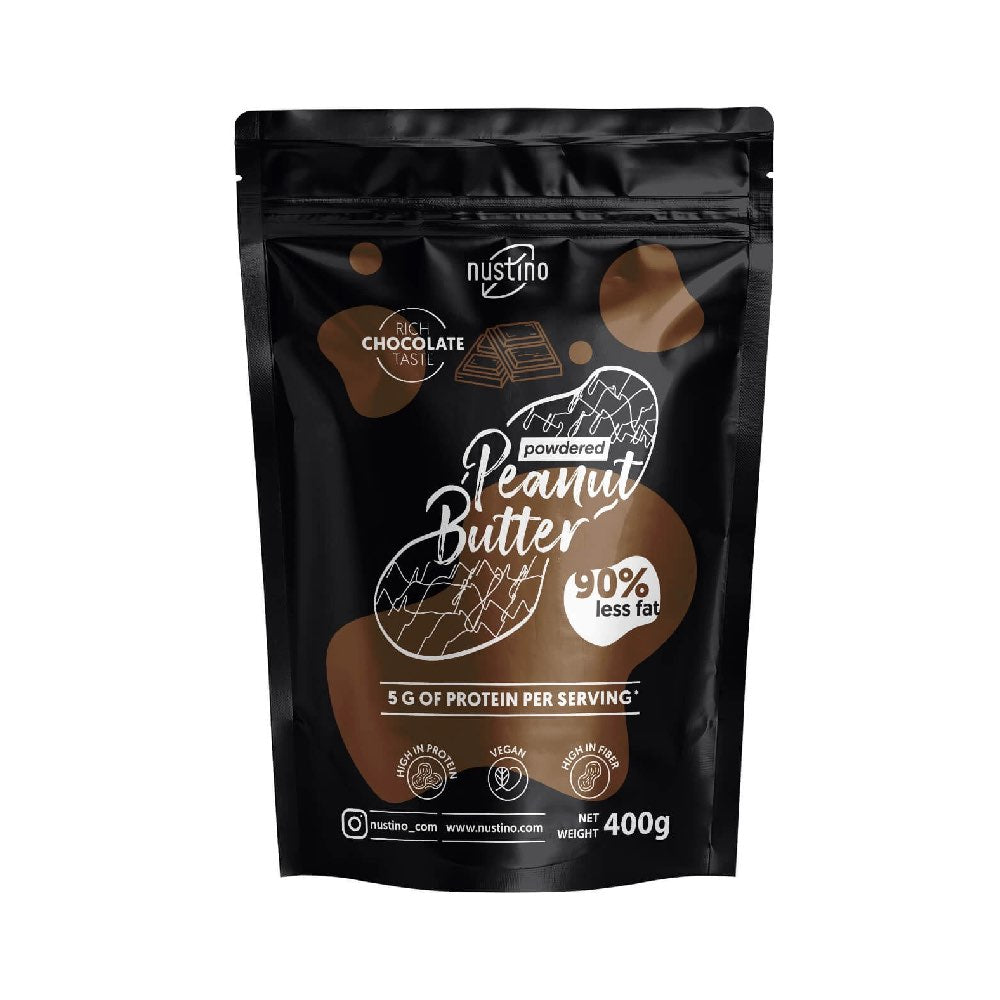 Powdered Peanut Butter 400g, pudra, Nustino, Proteina vegetala cu gust intens de cacao