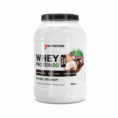 Whey Protein 80 2kg, pudra, 7Nutrition, Supliment alimentar de tip proteina din zer