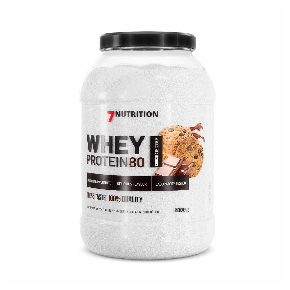 Whey Protein 80 2kg, pudra, 7Nutrition, Supliment alimentar de tip proteina din zer