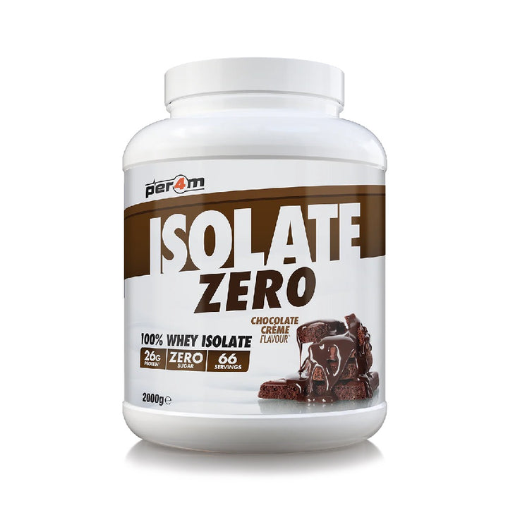 Isolate zero, pudra, 2000g, PER4M, Supliment alimentar pentru crestere masa musculara