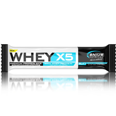 Whey X5 Protein Bar 48g, Genius Nutrition, Baton proteic