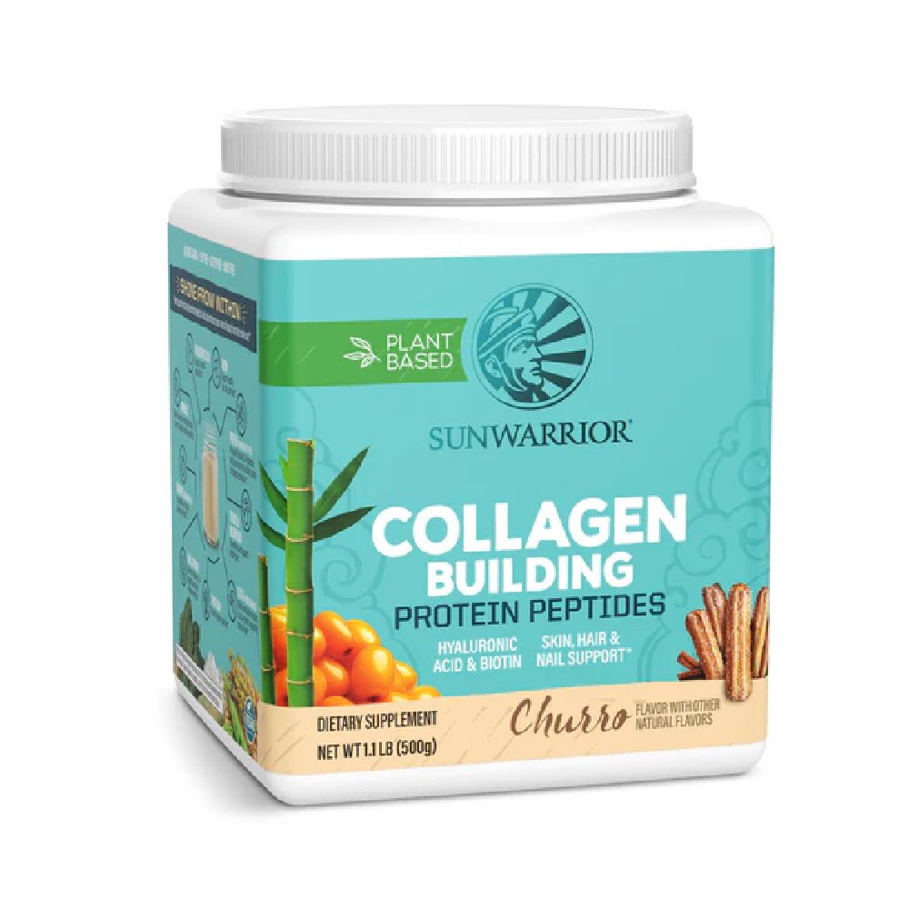Collagen Building Protein Peptides, pudra, 500G, Sunwarrior, Proteine vegetale si suport pentru colagen