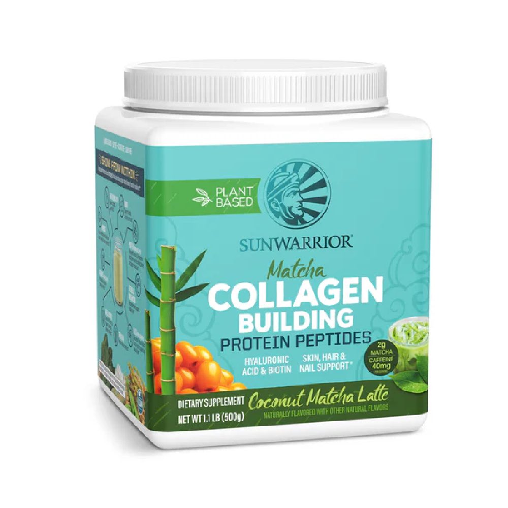 Collagen Building Protein Peptides, pudra, 500G, Sunwarrior, Proteine vegetale si suport pentru colagen