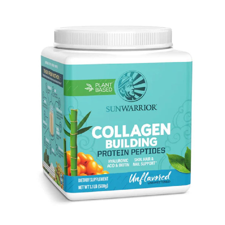 Collagen Building Protein Peptides, pudra, 500G, Sunwarrior, Proteine vegetale si suport pentru colagen