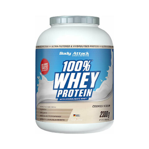 100% Whey Protein, powder, 2000g, Body Attack, Whey protein food supplement