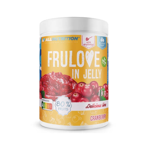 Sugar-free jam Frulove in Jelly, 1kg, Allnutrition, High fruit content 