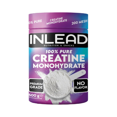 100% Pure Creatine Powder, 500g, Inlead, Muscle Growth Supplement 