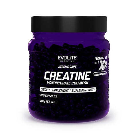 Creatine Monohydrate Xtreme 300 capsule, Evolite, Supliment alimentar pe baza de creatina monohidrat