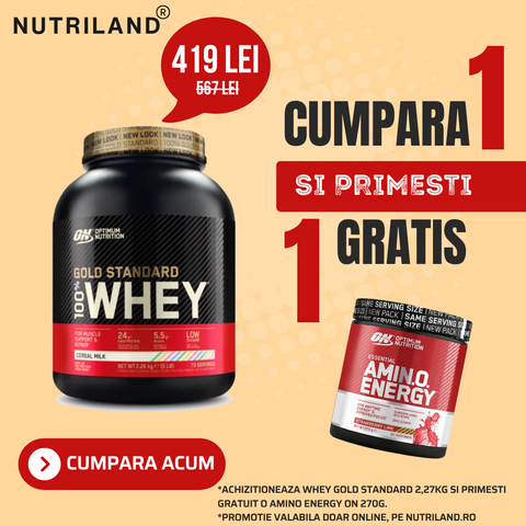 Train like a PRO - Whey Gold Standard 2.27kg + GRATUIT Amino Energy 270g