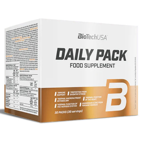 Daily Pack 30 pachete, BiotechUSA, Supliment alimentar de tip vitamine si minerale