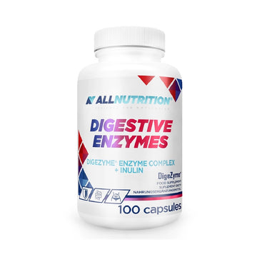 Digestive Enzymes 100 capsule, AllNutrition, Inulina si complexul enzimatic patentat DigeZyme®