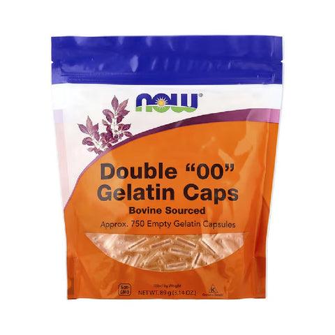 Capsule goale din gelatina bovina marimea "00", Now Foods