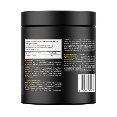 L-Citrulline 300g, pudra, Dedicated Nutrition, Supliment alimentar de tip aminoacizi