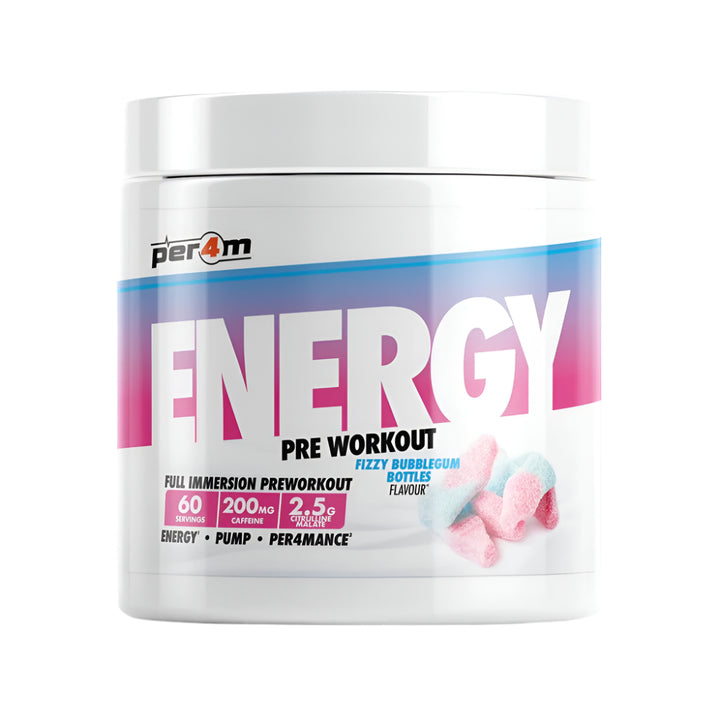 Energy 390g, pudra, Per4m, Pre-workout cu cofeina